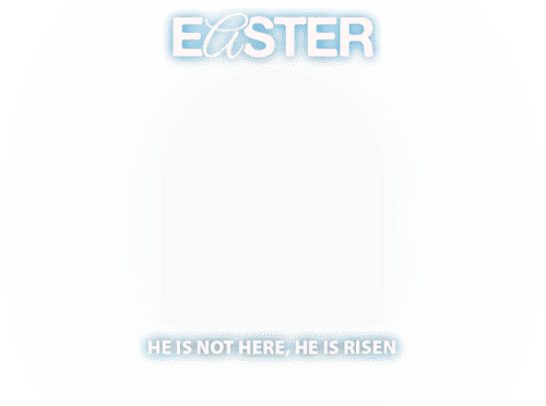 Glowing Tomb Door, He is risen